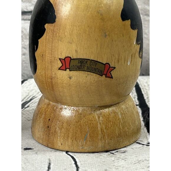 VTG Wooden Chef's Peppe’ & Salt Salt & Pepper Shakers Lookout Mountain - Picture 8 of 8